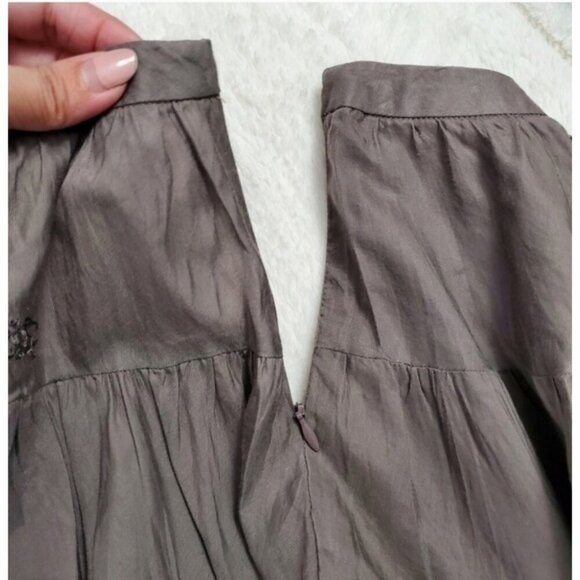 Vintage Burberry Ruffled Flared Skater Skirt - Picture 3 of 10